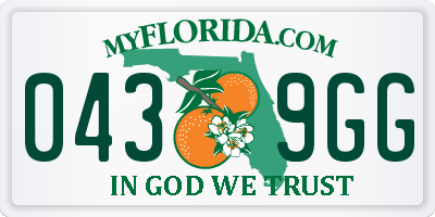 FL license plate 0439GG