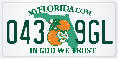 FL license plate 0439GL