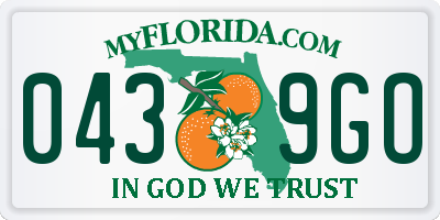 FL license plate 0439GO