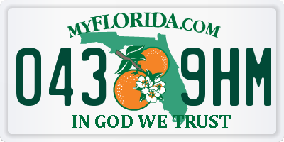 FL license plate 0439HM