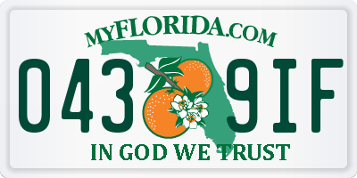 FL license plate 0439IF