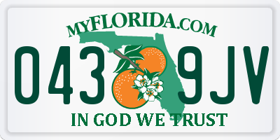 FL license plate 0439JV
