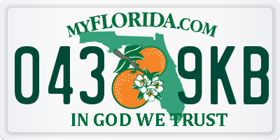 FL license plate 0439KB