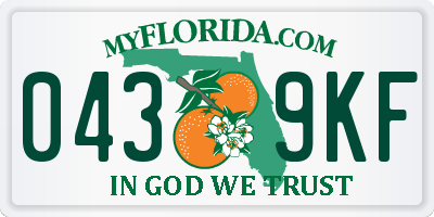 FL license plate 0439KF