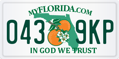 FL license plate 0439KP