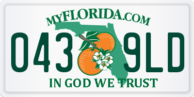 FL license plate 0439LD