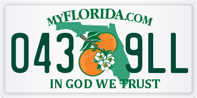 FL license plate 0439LL