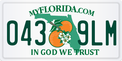 FL license plate 0439LM