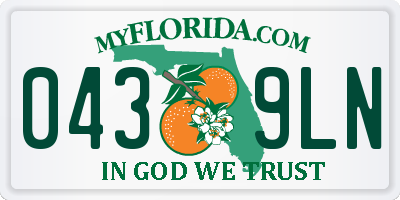 FL license plate 0439LN