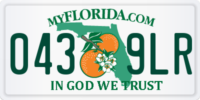FL license plate 0439LR