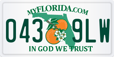 FL license plate 0439LW