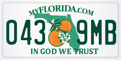 FL license plate 0439MB