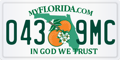 FL license plate 0439MC