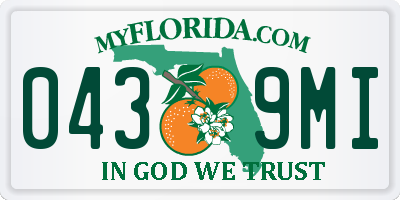 FL license plate 0439MI
