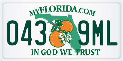 FL license plate 0439ML