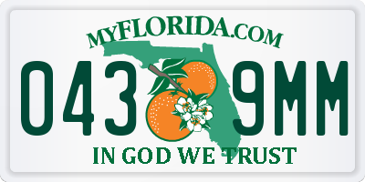 FL license plate 0439MM