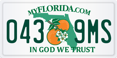 FL license plate 0439MS