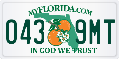 FL license plate 0439MT