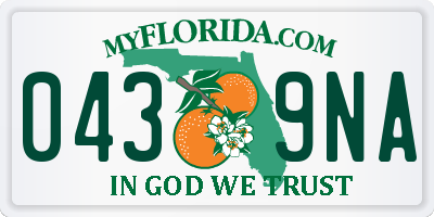 FL license plate 0439NA