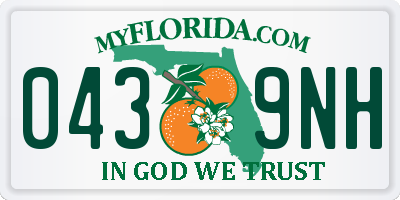 FL license plate 0439NH