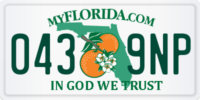 FL license plate 0439NP