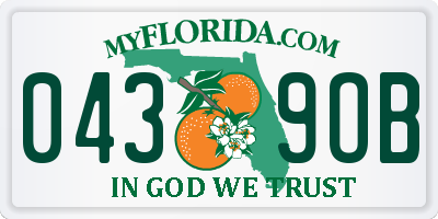 FL license plate 0439OB
