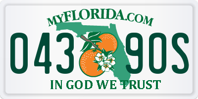 FL license plate 0439OS