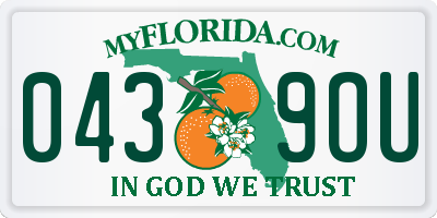 FL license plate 0439OU