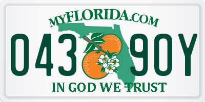 FL license plate 0439OY