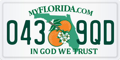 FL license plate 0439QD