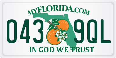 FL license plate 0439QL