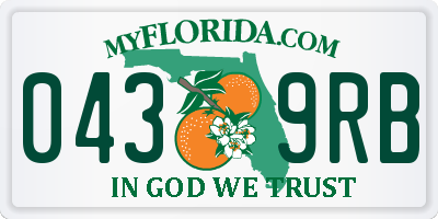 FL license plate 0439RB