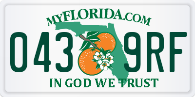 FL license plate 0439RF