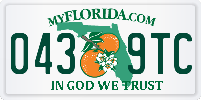 FL license plate 0439TC
