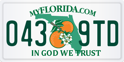 FL license plate 0439TD