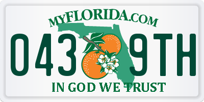 FL license plate 0439TH
