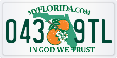 FL license plate 0439TL
