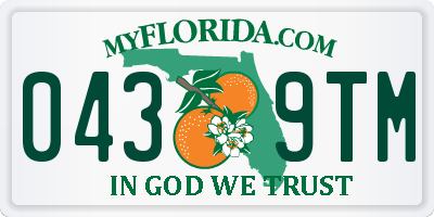 FL license plate 0439TM