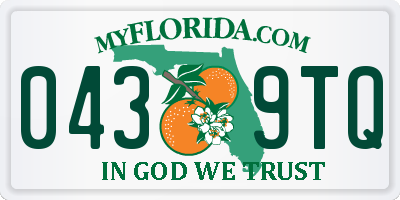 FL license plate 0439TQ