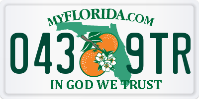 FL license plate 0439TR