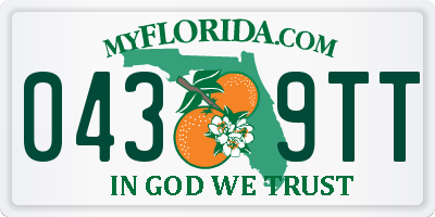 FL license plate 0439TT