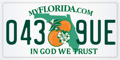 FL license plate 0439UE
