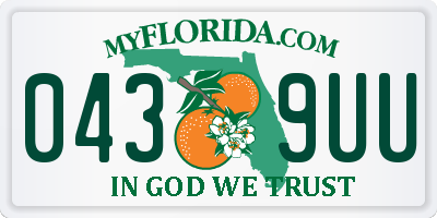 FL license plate 0439UU