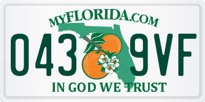 FL license plate 0439VF
