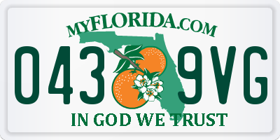 FL license plate 0439VG