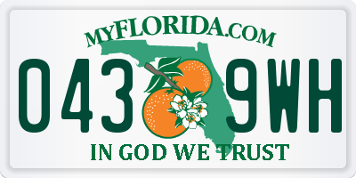 FL license plate 0439WH