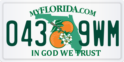 FL license plate 0439WM