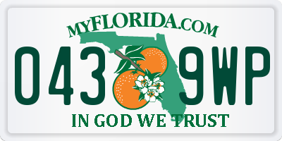 FL license plate 0439WP