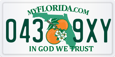 FL license plate 0439XY