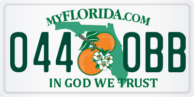 FL license plate 0440BB